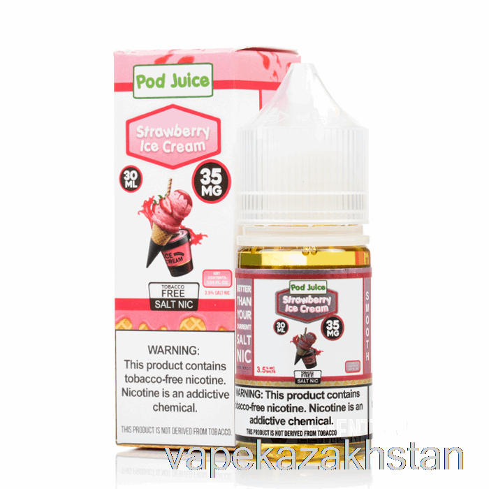 Vape Smoke Strawberry Ice Cream - Pod Juice - 30mL 55mg